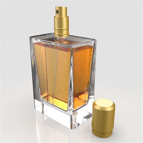 3d model perfume bottle.